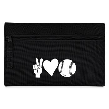 Baseball Player Baseball - Pencil Case - black - Front