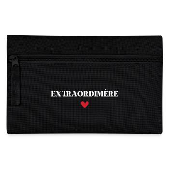 Extraordimère - maman extraordinaire - Trousse - noir - Devant