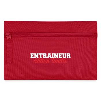 Entraineur | Foot | Coach | Basket | Tennis | Pap - Trousse - rouge - Devant