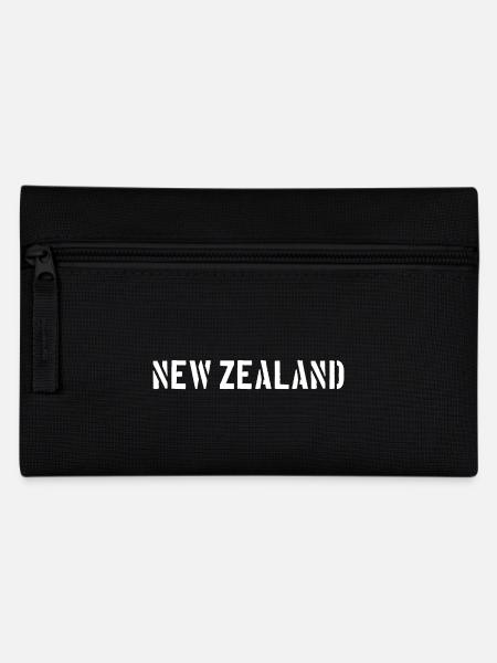 New Zealand - Kiwi - Aotearoa Neuseeland Auckland - Federtasche - Schwarz