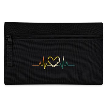 Angler Heartbeat Fishing - Pencil Case - black - Front