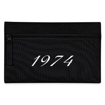 1974 Birthday Gift, Original since 1974 - Pencil Case - black - Front