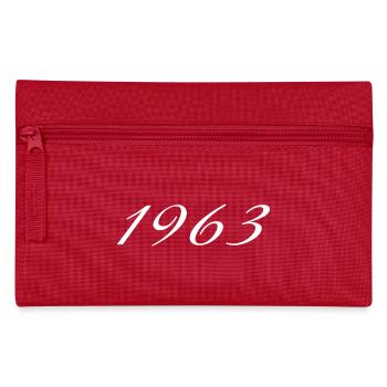 1963 Geburtstagsgeschenk, Original seit 1963 - Federtasche - Rot - Vorne