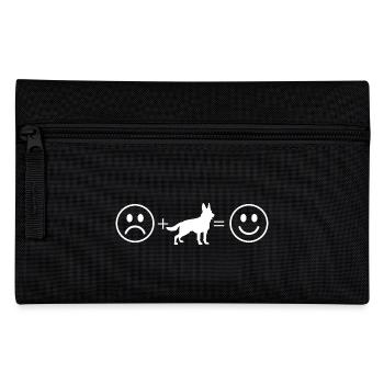 Hund Deutscher Schäferhund - Federtasche - Schwarz - Vorne