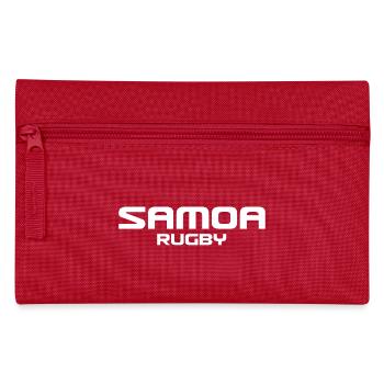 Samoa Rugby - Logo - Polynesien - Südsee - Federtasche - Rot - Vorne