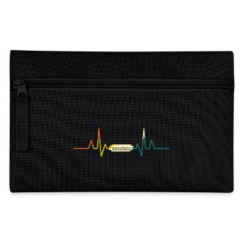 Harmonika Herzschlag Mundharmonika - Federtasche - Schwarz - Vorne