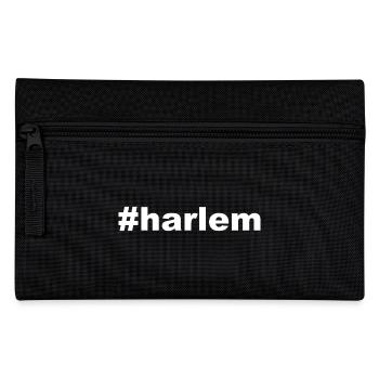 Harlem - Hashtag - #harlem - New York - NY - NYC - Federtasche - Schwarz - Vorne