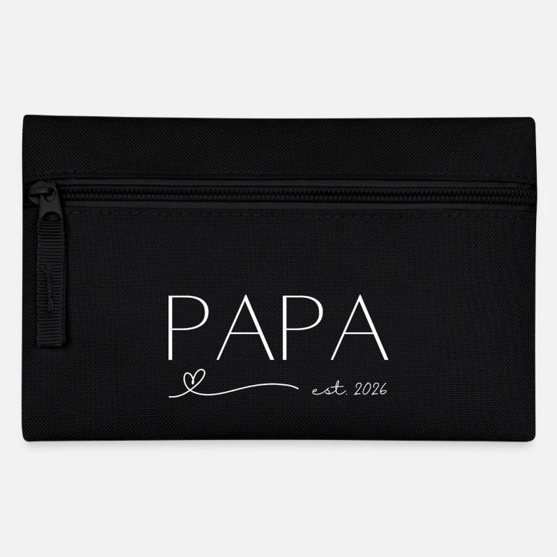 Papa est 2026 - Federtasche - Schwarz