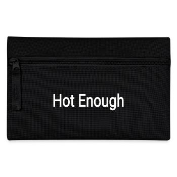 Hot Enough Minimal Typography text - Federtasche - Schwarz - Vorne