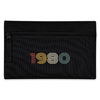 1980 Retro Style 1980 Geburtstag 1980 Vintage - Federtasche - Schwarz - Vorne