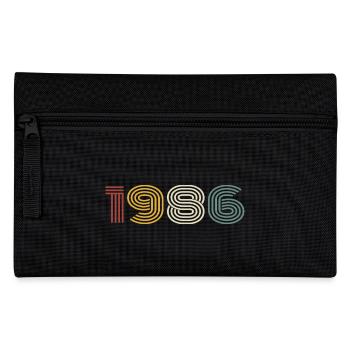 1986 Retro Style 1986 Birthday 1986 Vintage - Pencil Case - black - Front