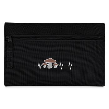 Heartbeat Mushroom - Federtasche - Schwarz - Vorne