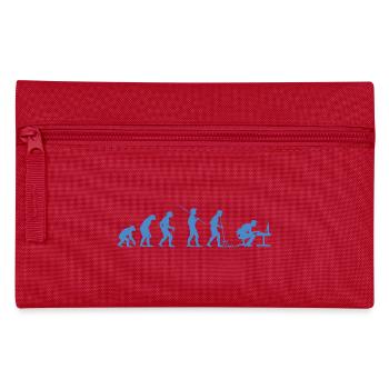 Programmierer Evolution Informatiker Entwickler - Federtasche - Rot - Vorne