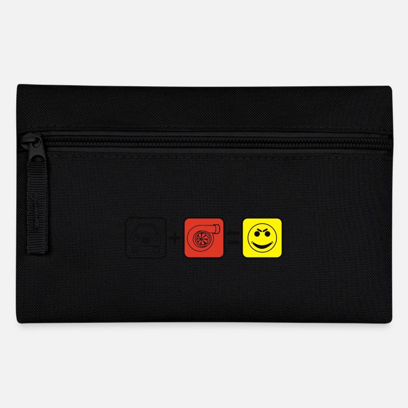 Auto+Turbo=Smile - Federtasche - Schwarz