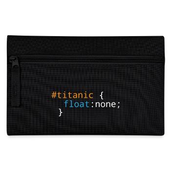 Css Puns - Titanic - Pencil Case - black - Front