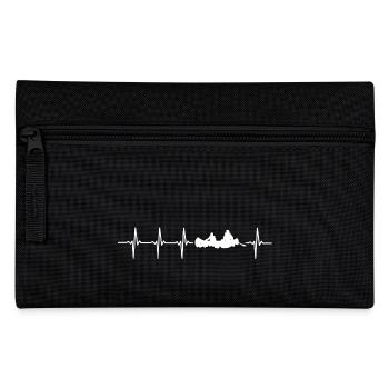 Ich liebe Kanu (Kanu Herzschlag) - Federtasche - Schwarz - Vorne