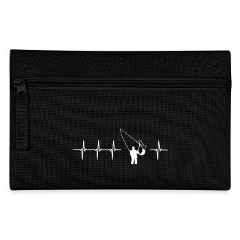 I like fish (fish heartbeat) - Pencil Case - black - Front