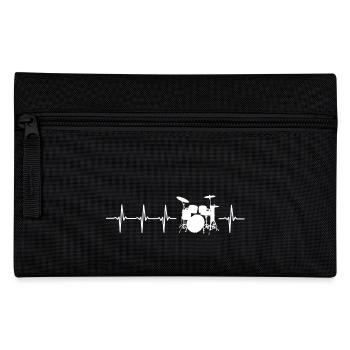 I love tambours (tambour rythme cardiaque) - Trousse - noir - Devant