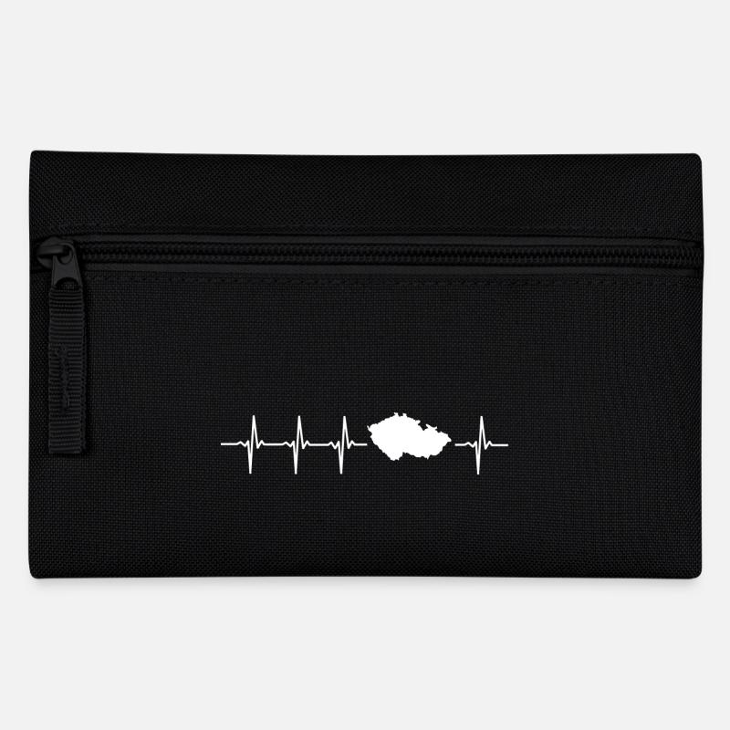 Ich mag die Tschechische Republik (Tschechische Republik Herzschlag) - Federtasche - Schwarz
