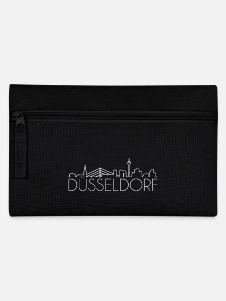 Shirt_Du--sseldorf_Invert - Federtasche - Schwarz