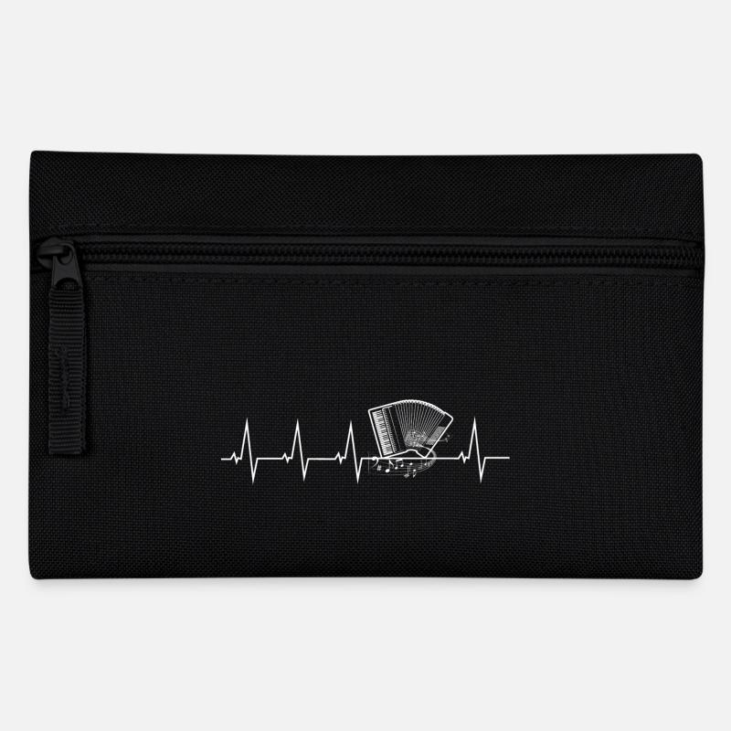Ich liebe mein Akkordeon - Federtasche - Schwarz