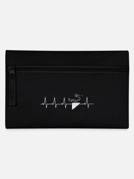 I love my pan flute - Pencil Case - black