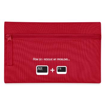 nerd story - Pencil Case - red - Front