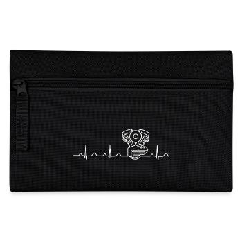 Panhead Heartbeat-Linie weiß - Federtasche - Schwarz - Vorne