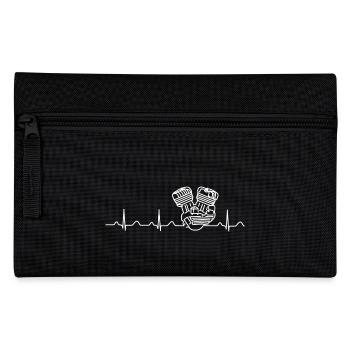 Flathead Heartbeat white - Federtasche - Schwarz - Vorne