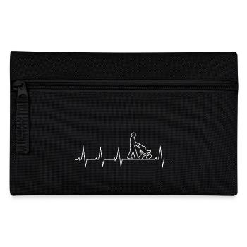 Walking Dad - Heartbeat - Federtasche - Schwarz - Vorne