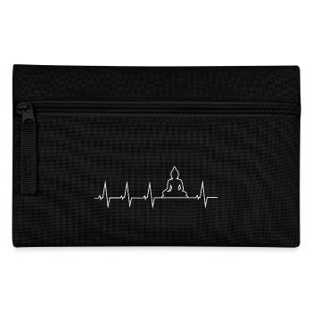 Buddha - Buddhism - meditation - heartbeat - Pencil Case - black - Front