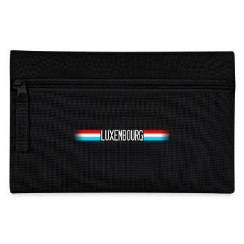 Luxembourg Drapeau / bannière 004 dessins ronds - Trousse - noir - Devant