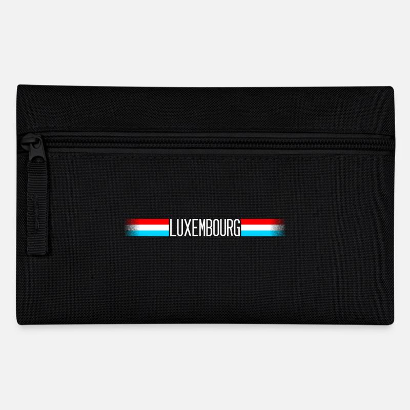 Luxembourg Drapeau / bannière 004 dessins ronds - Trousse - noir