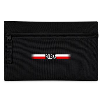 Polen Flagge/Banner 006 AllroundDesigns - Federtasche - Schwarz - Vorne