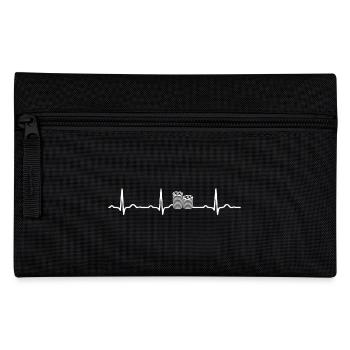 GESCHENK - EKG HERZLINIE POKER CASINO White - Federtasche - Schwarz - Vorne