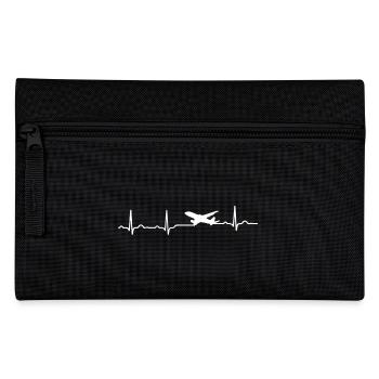 GIFT - ECG HERZLINIE PLANE White - Pencil Case - black - Front