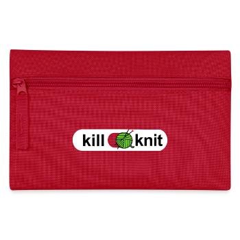 Lustiges Stricken Motiv - killen Stricken on off - Pencil Case - red - Front