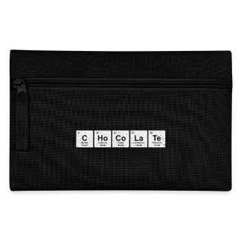 éléments chimiques chocolat cadeau chemise chimie - Trousse - noir - Devant