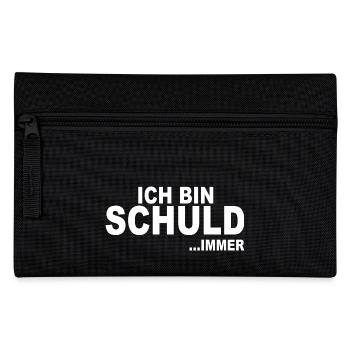 Design Ich bin Schuld ...IMMER - Federtasche - Schwarz - Vorne