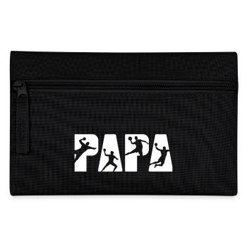 Papa de handball père Tshirt Sports cadeau - Trousse - noir - Devant