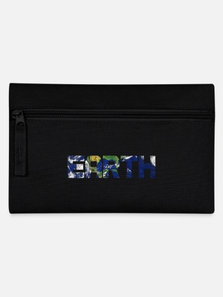 Earth - Erde - Federtasche - Schwarz