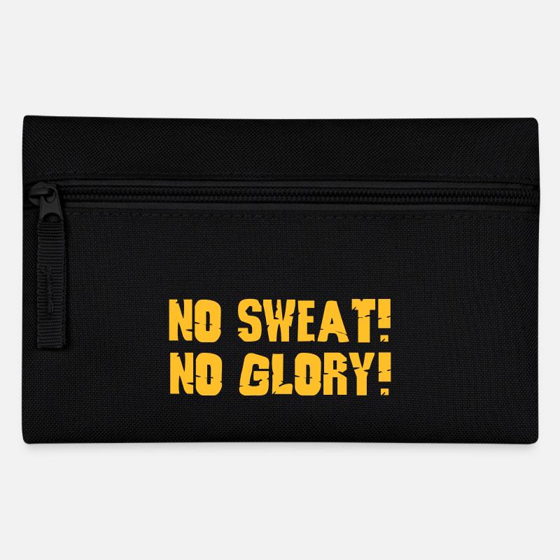 no sweat no glory - Trousse - noir