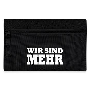 Wir sind mehr - Federtasche - Schwarz - Vorne