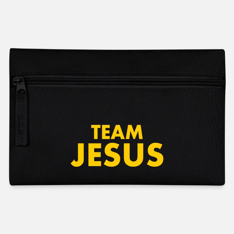 Team jesus - Federtasche - Schwarz