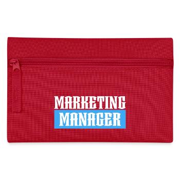 Marketing Manager blue tshirt schwarz - Federtasche - Rot - Vorne