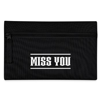 Miss You black tshirt - Federtasche - Schwarz - Vorne