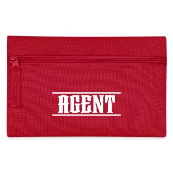 white Design Agent - Federtasche - Rot - Vorne