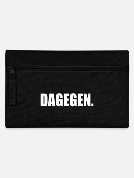 Dagegen - Federtasche - Schwarz