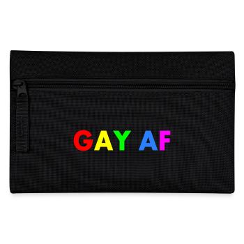Gay af - Federtasche - Schwarz - Vorne