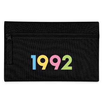 Jahr 1992, 30 Jahre alt, Geschenk zum 30. Geburtstag - Federtasche - Schwarz - Vorne